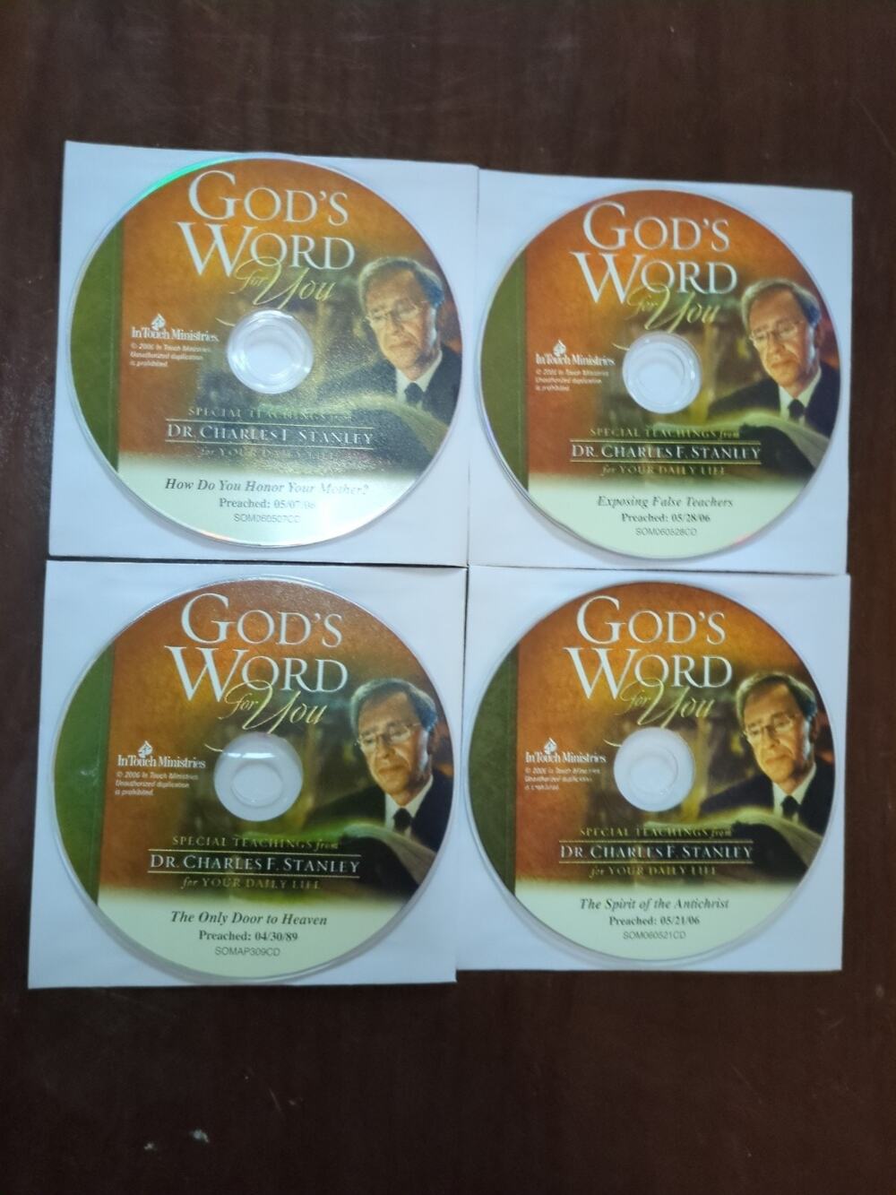 Dr. Charles Stanley - God's Word for You: May 2006 4-CD discs only